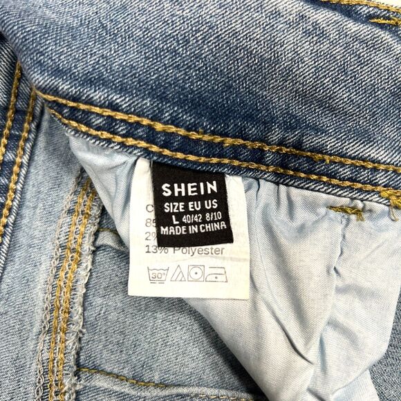 Medium Wash High Waisted Slant Pocket Skinny Jeans Size 8/10 - Picture 9 of 10